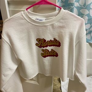 Florida State University sweater crop top